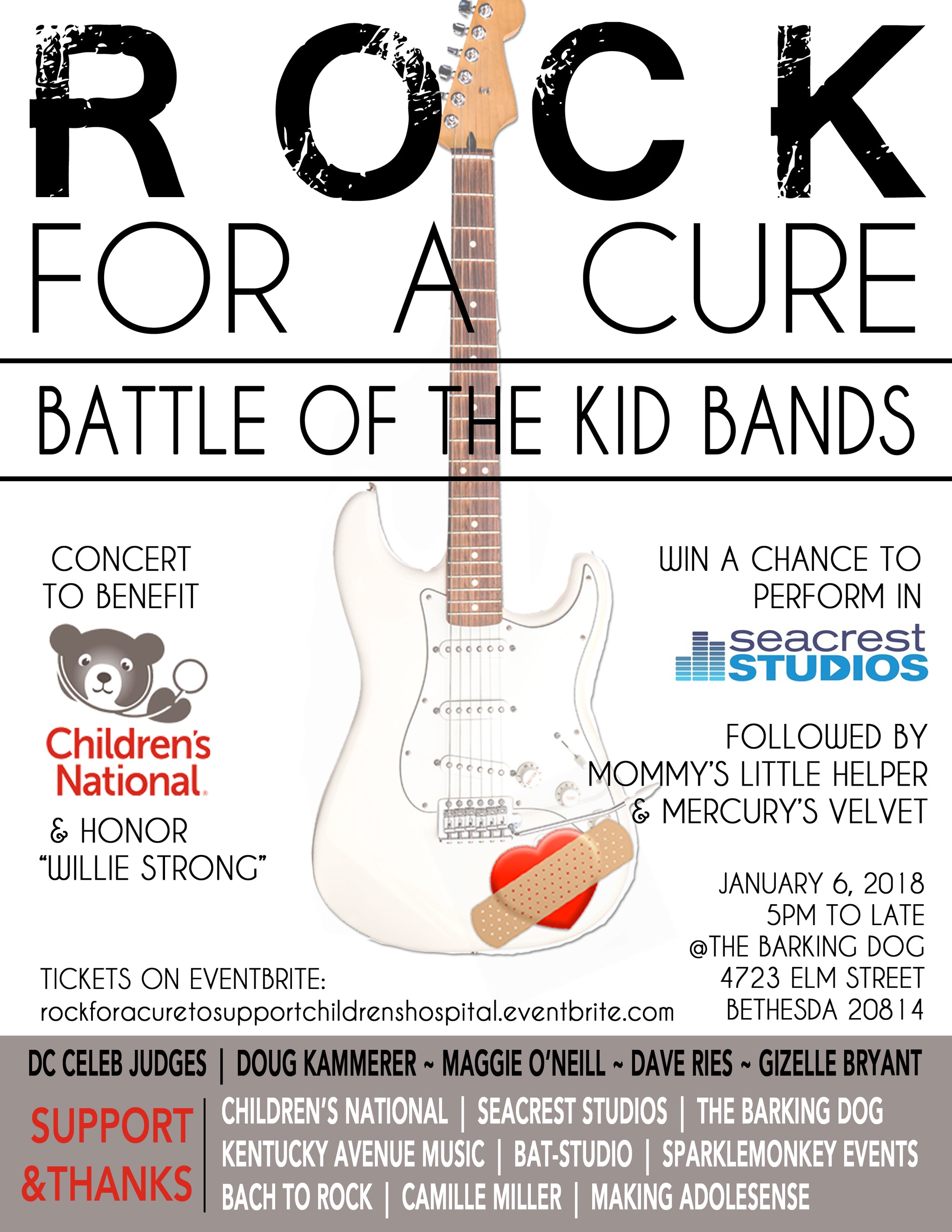 ROCK FOR A CURE:  Battle of the Kid Bands 2018