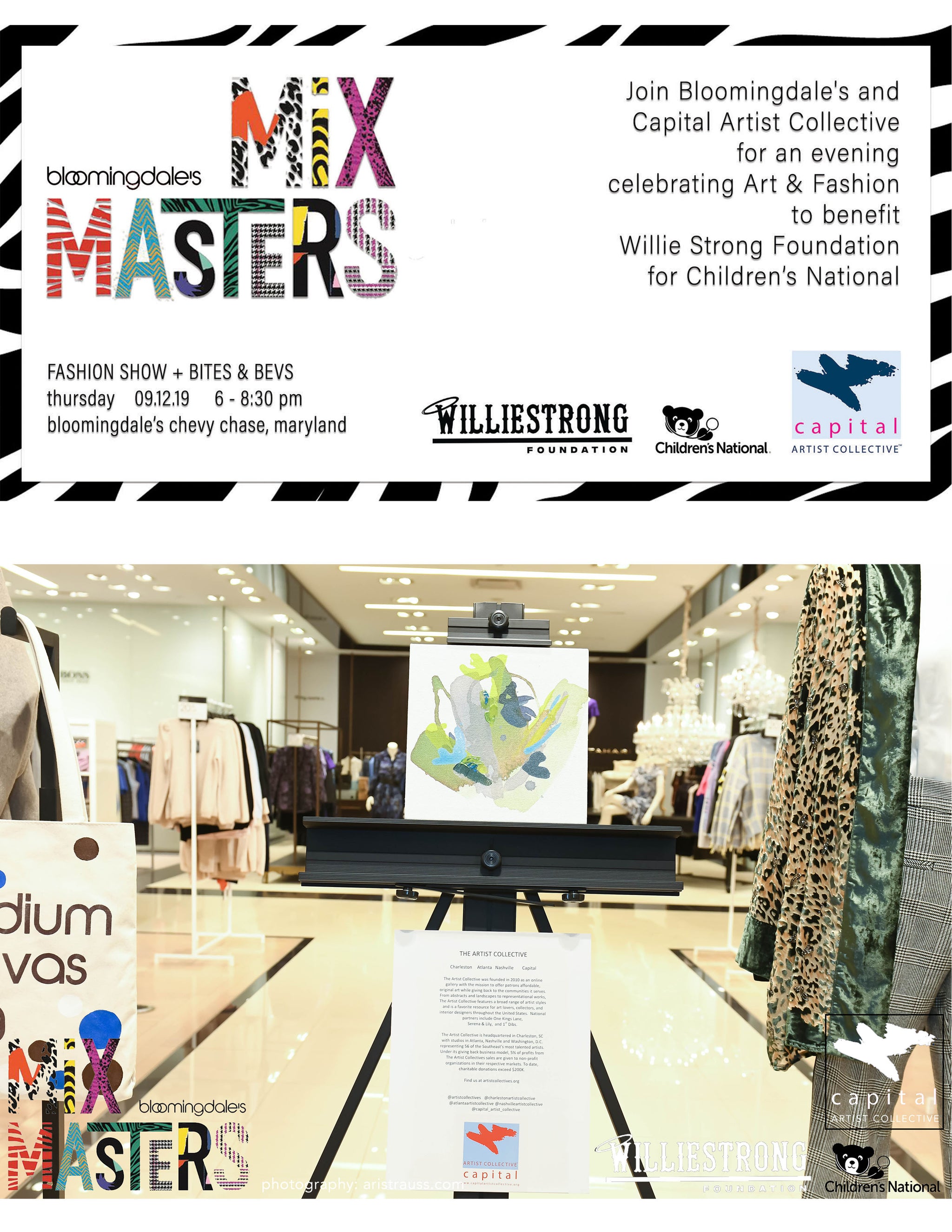MIXMASTERS:  ART + FASHION for #WILLIESTRONG